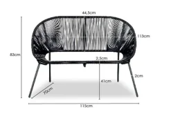 New Paco World Collections Acapulco' Loveseat