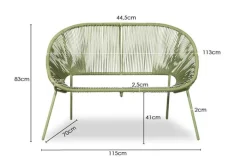 New Paco World Collections Acapulco' Loveseat