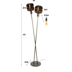 Hot Paco World Collections Amphis vloerlamp 2L