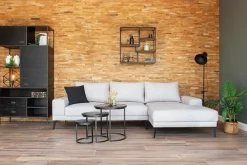 Outlet Paco World Collections Bankstel 'Blizard' Licht Grijs