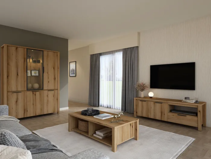 Sale Paco World Collections Bordo TV-kast 2 deuren en 1 open vak