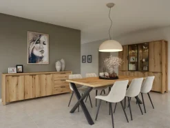 Outlet Paco World Collections Bordo wandkast incl. LED verlichting