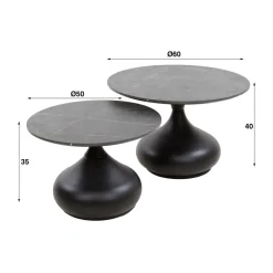 Hot Paco World Collections Chal salontafel set van 2