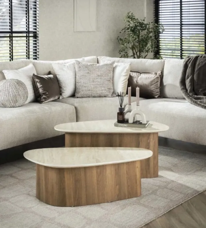 Outlet Paco World Collections Cherso Salontafel set van 2