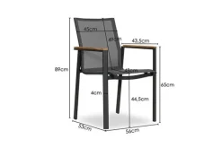 Best Paco World Collections Davoli' Outdoor Diningchair Stapelbaar