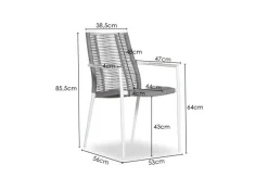 Hot Paco World Collections Dining tuinstoel 'Marcia' Stapelbaar