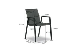 Online Paco World Collections Dining tuinstoel 'Montello' Stapelbaar
