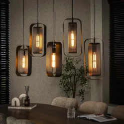 New Paco World Collections Gauze hanglamp 5L
