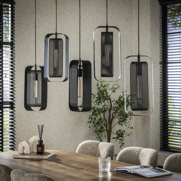 New Paco World Collections Gauze hanglamp 5L