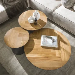 Paco World Collections Herringbone salontafel set van 3