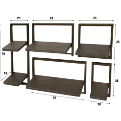 Hot Paco World Collections Hierro wandschap set van 5