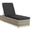 Outlet Paco World Collections Levisa Sunbed met wiel Verstelbaar