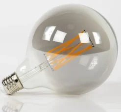 Paco World Collections Lichtbron LED filament bol Ø12,5 E27 6W smoke grey