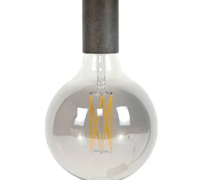 Paco World Collections Lichtbron LED filament bol Ø12,5 E27 6W smoke grey