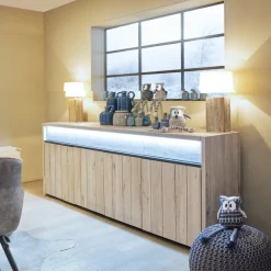 Outlet Paco World Collections Lucca dressoir inclusief LED verlichting