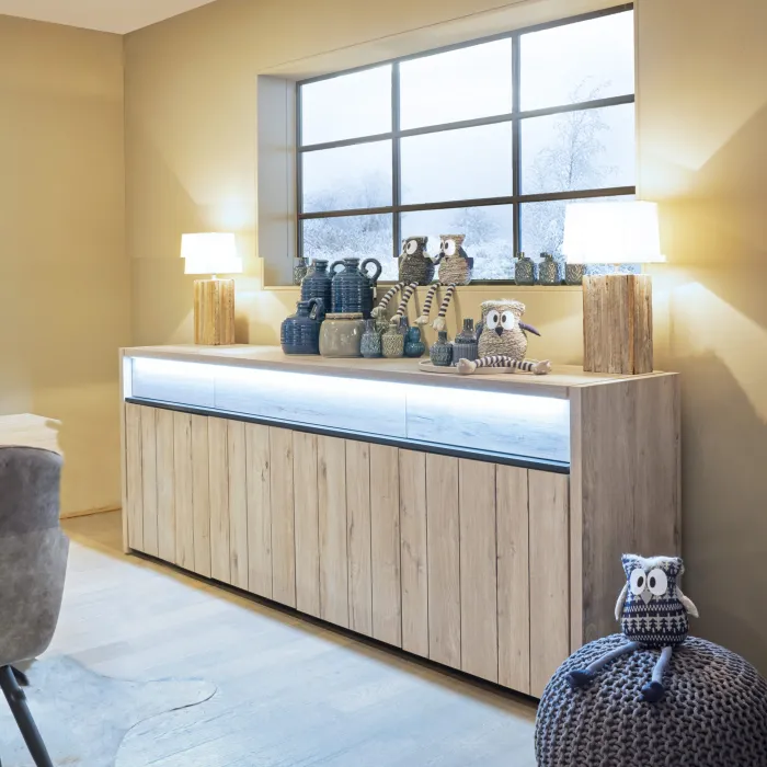 Outlet Paco World Collections Lucca dressoir inclusief LED verlichting
