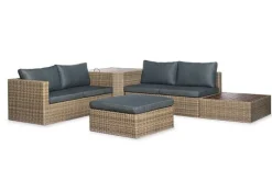 New Paco World Collections Mateo' loungeset met coffee table en incl. alle zit- en rugkussens