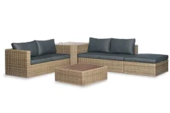 New Paco World Collections Mateo' loungeset met coffee table en incl. alle zit- en rugkussens