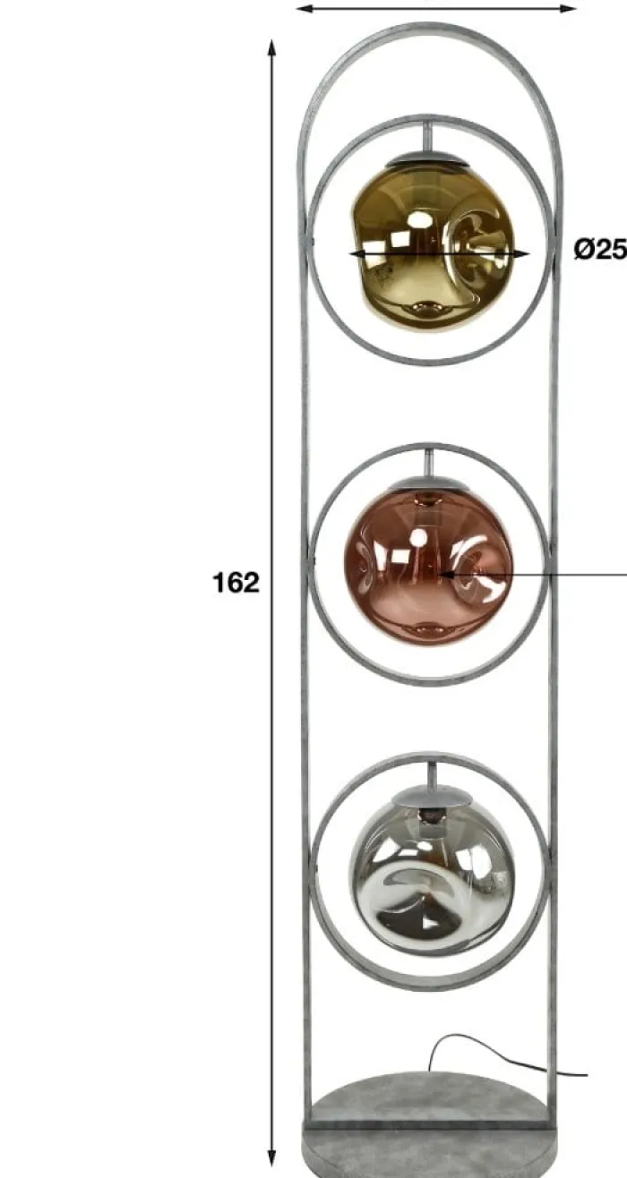 New Paco World Collections Nosso Vloerlamp met 3 lichten