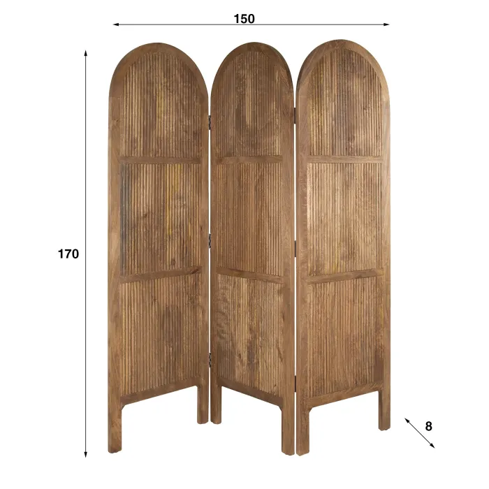New Paco World Collections Odil roomdivider in hout