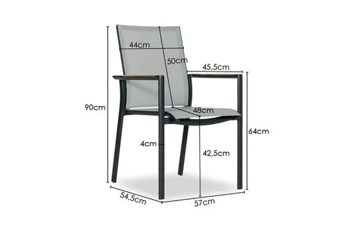 Hot Paco World Collections Outdoor Diningchair 'Avalon' Stapelbaar