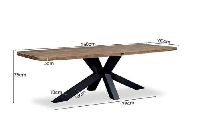 Paco World Collections Palermo' Dining tuintafel 260 cm
