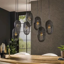 New Paco World Collections Paulina Hanglamp 4+3L