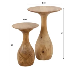 Best Paco World Collections Pins Salontafel set van 2