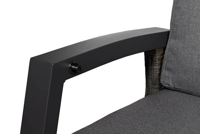 Sale Paco World Collections Prato island verstelbare fauteuil inclusief zit- en rugkussen