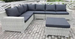 Sale Paco World Collections Premium hoekset inclusief zit- en rugkussens en salontafel