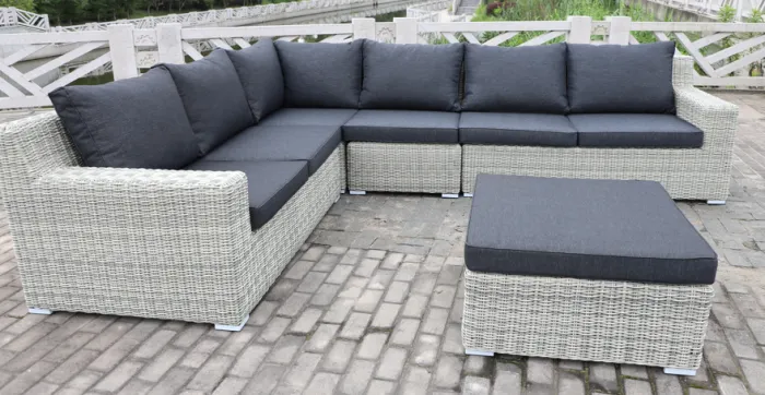 Sale Paco World Collections Premium hoekset inclusief zit- en rugkussens en salontafel