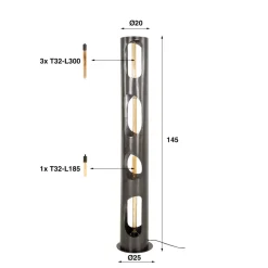 Sale Paco World Collections Rago vloerlamp, verkrijgbaar in 2 maten!