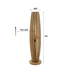 New Paco World Collections Ribero vloerlamp in 2 maten!