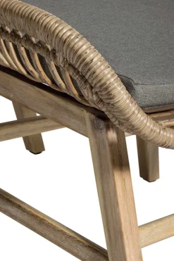 Paco World Collections Rosas Loungechair inclusief zitkussen en voetbankje