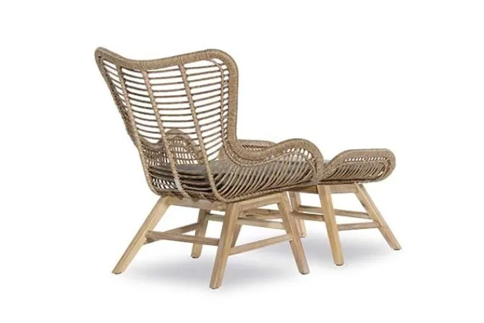 Paco World Collections Rosas Loungechair inclusief zitkussen en voetbankje