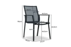 Discount Paco World Collections Soveria' Dining tuinstoel Stapelbaar