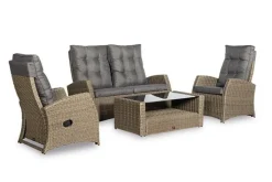Sale Paco World Collections Summerfield' Loungeset 4-delig incl. coffee table en alle zit- en rugkussens