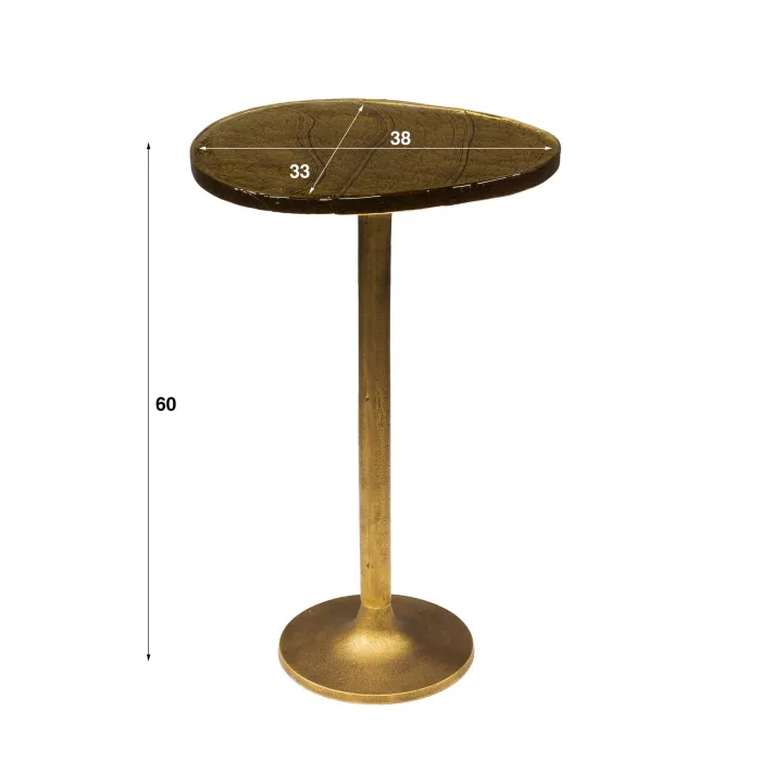 Online Paco World Collections Topaas bijzettafel in 2 kleuren