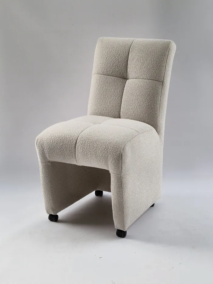 Clearance Paco World Collections Trend eetkamerstoel op wielen