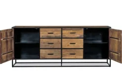 Outlet Paco World Collections Vedic Dressoir 2 deuren, 6 lades