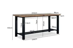 Discount Paco World Collections Veratos' Dining bartafel 210 cm