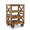 Outlet Paco World Collections Vintage Wijntrolley 'Ventura'