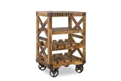 Outlet Paco World Collections Vintage Wijntrolley 'Ventura'